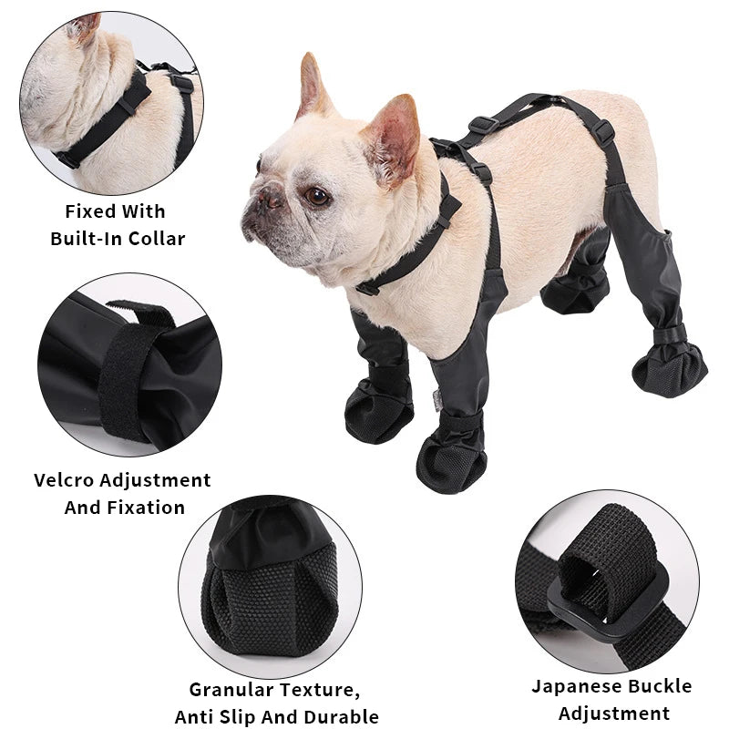 Waterproof Anti-Slip Dog Rain Boots for All Sizes by HitMyNeed