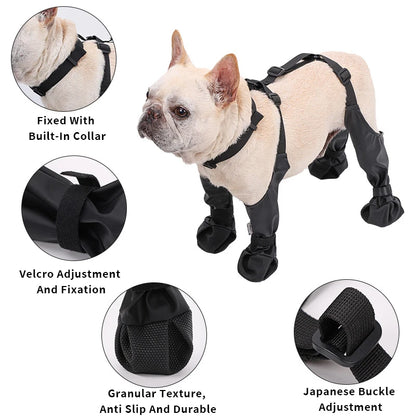 Waterproof Anti-Slip Dog Rain Boots for All Sizes by HitMyNeed
