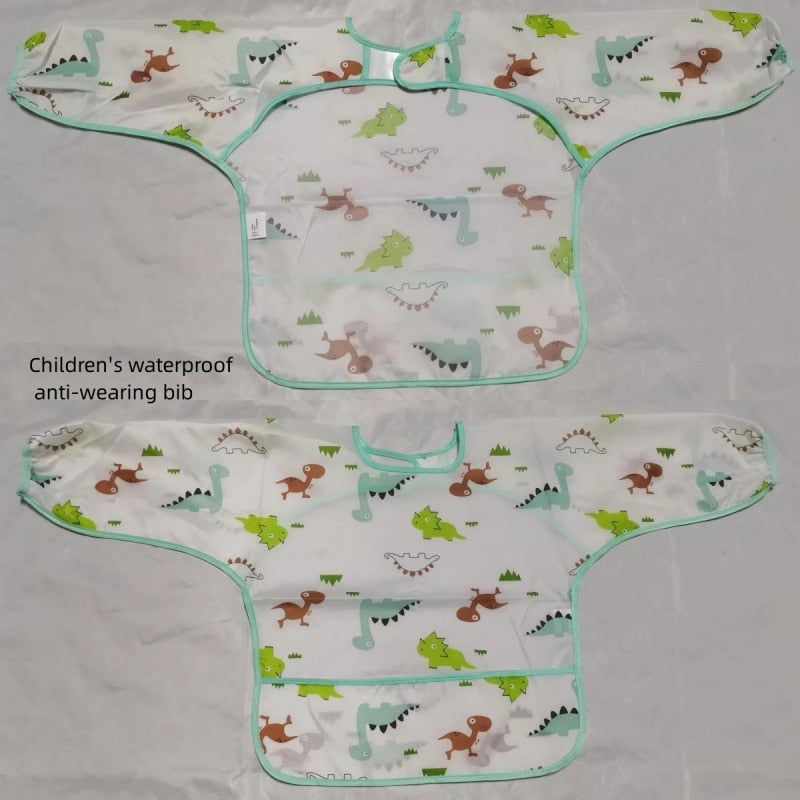 Waterproof Baby Full Sleeve Feeding Bib by HitMyNeed