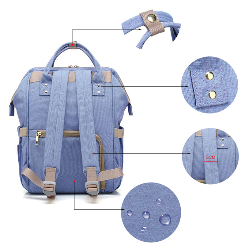Waterproof Baby Travel Backpack Diaper Bag by HitMyNeed