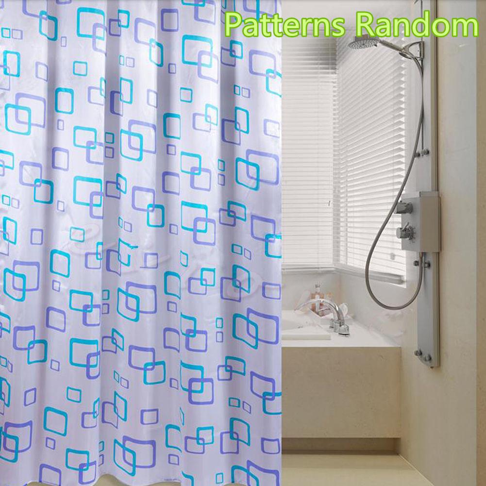 Waterproof Bathroom Shower Curtain with Clips 150x150cm by HitMyNeed