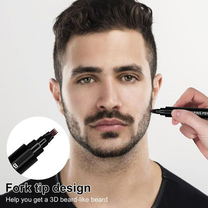 Waterproof Beard Filler Pen with Brush by HitMyNeed