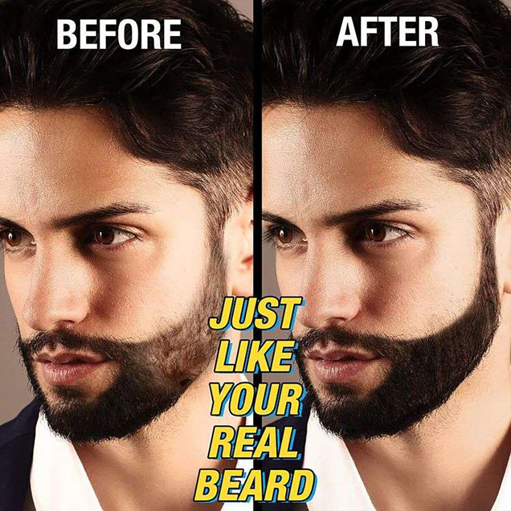 Waterproof Beard Filler Pen with Brush black by HitMyNeed