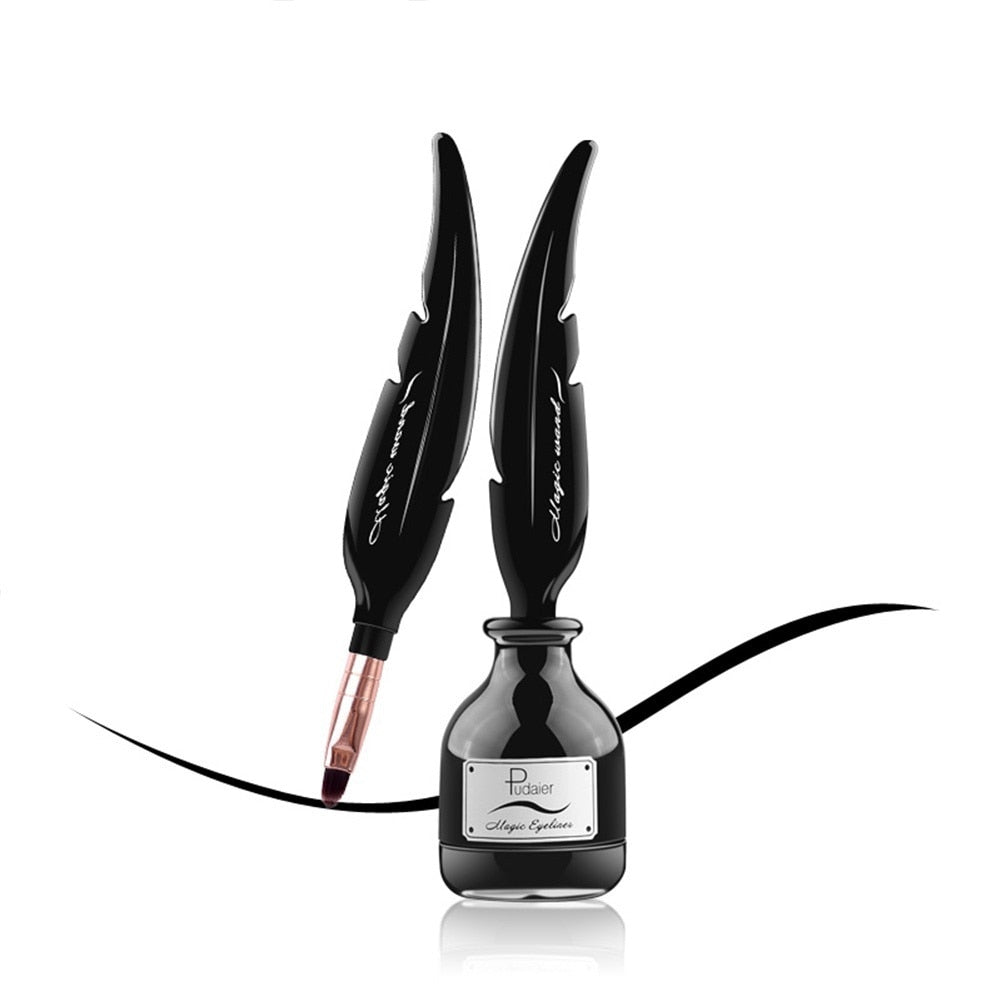 Waterproof Black Feather Gel Eyeliner Set by HitMyNeed