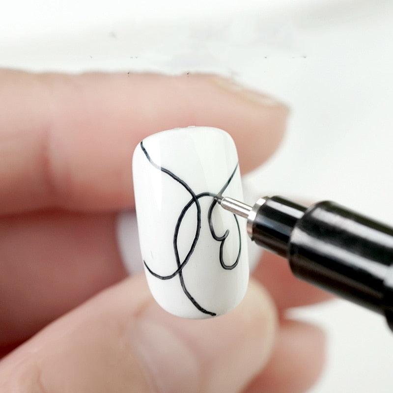Waterproof Black Nail Art Pen with Fine Tip by HitMyNeed