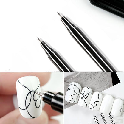 Waterproof Black Nail Art Pen with Fine Tip by HitMyNeed