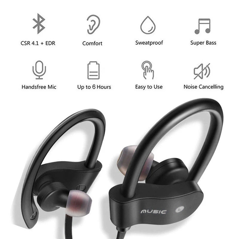 Waterproof Bluetooth 5.0 Sports Earbuds with Mic by HitMyNeed