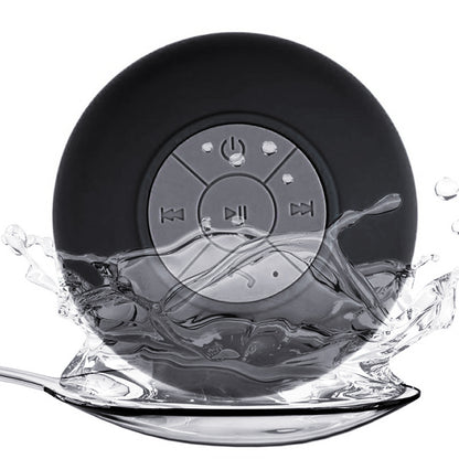 Waterproof Bluetooth Shower Speaker with Suction Cup black by HitMyNeed
