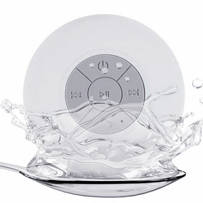 Waterproof Bluetooth Shower Speaker with Suction Cup white by HitMyNeed