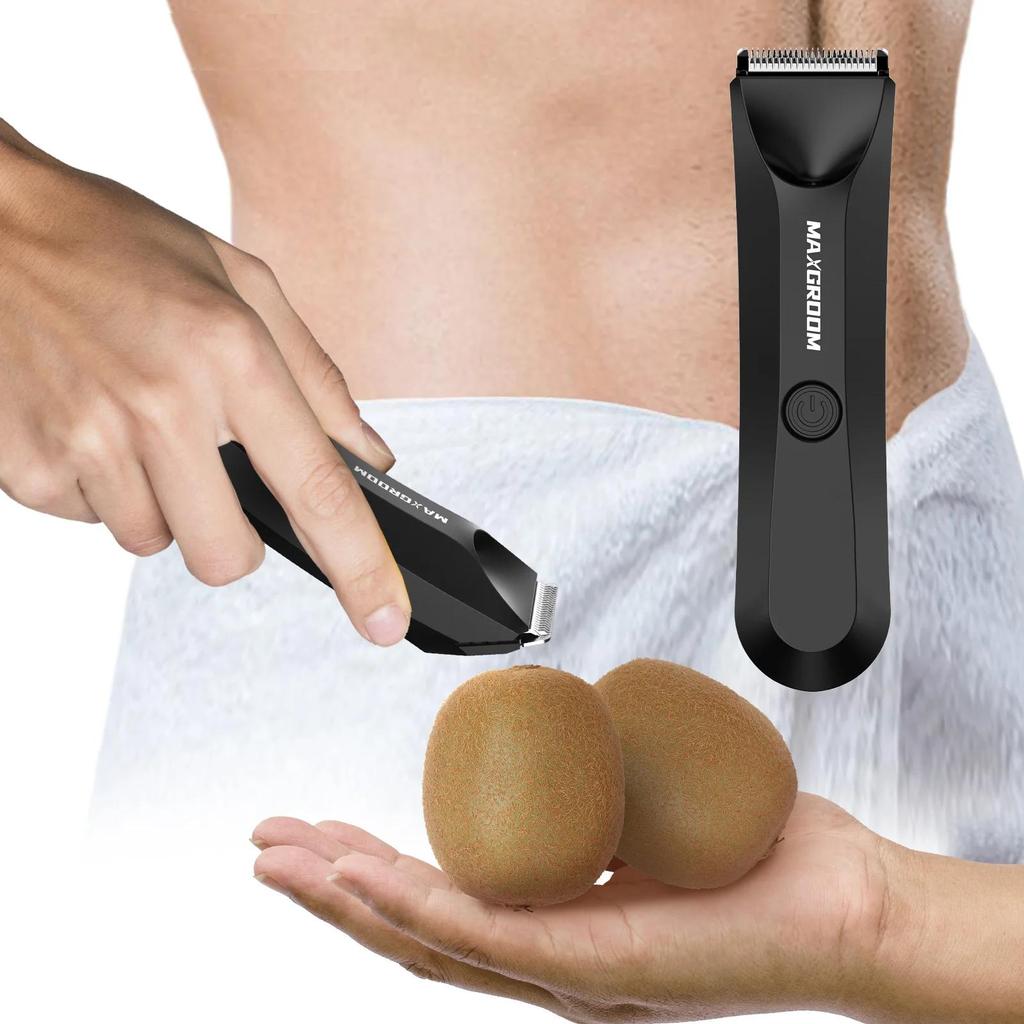 Waterproof Body & Groin Trimmer for Men with Ceramic Blade by HitMyNeed