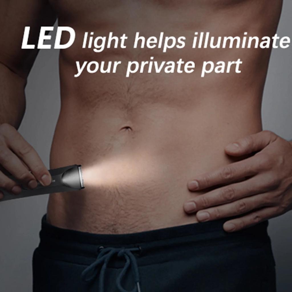 Waterproof Body & Groin Trimmer for Men with Ceramic Blade by HitMyNeed