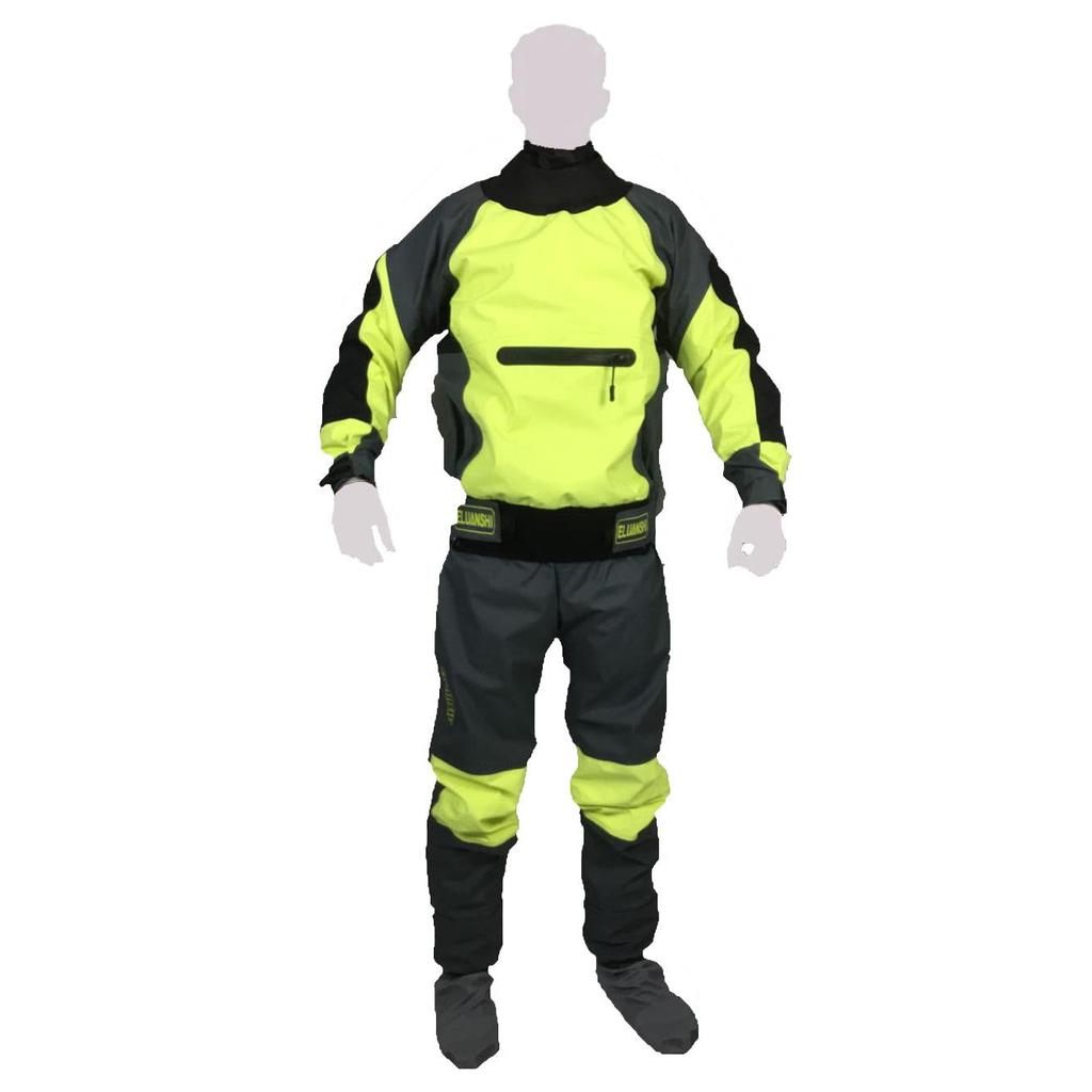 Waterproof Breathable Drysuit Jacket for Watersports xl a-whole-set-of-green by HitMyNeed