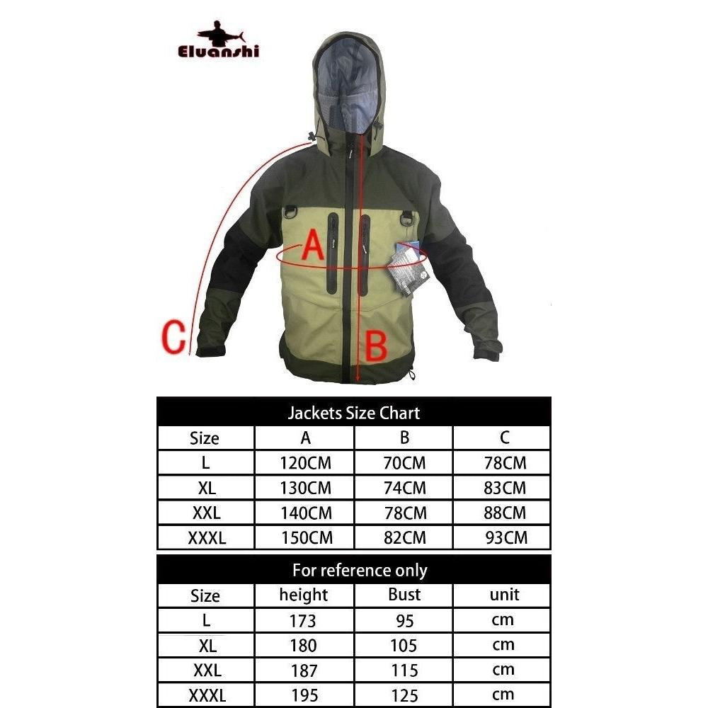 Waterproof Breathable Fly Fishing Wader Jacket by HitMyNeed