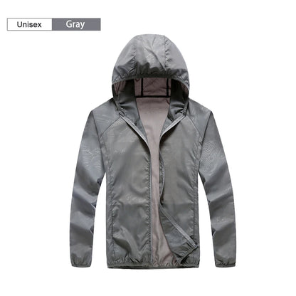 Waterproof Camping Rain Jacket for Men & Women unisex-gray 4xl by HitMyNeed