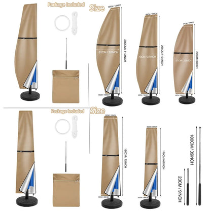 Waterproof Cantilever & Straight Patio Umbrella Cover by HitMyNeed