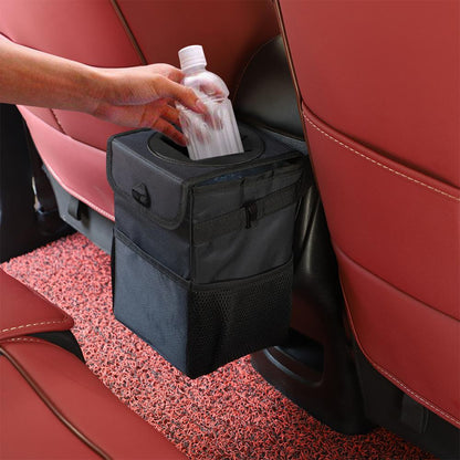 Waterproof Car Trash Can with Strap and Lid by HitMyNeed