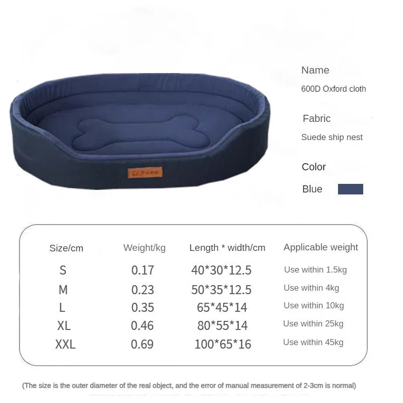 Waterproof Chew-Resistant Pet Sofa Bed blue xl by HitMyNeed