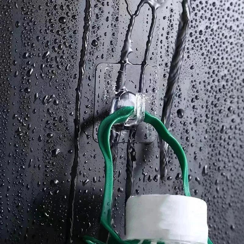Waterproof Clear Self-Adhesive Wall Hangers (10 Pack) by HitMyNeed