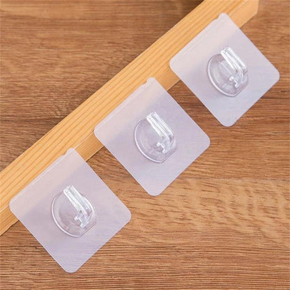 Waterproof Clear Self-Adhesive Wall Hangers (10 Pack) by HitMyNeed