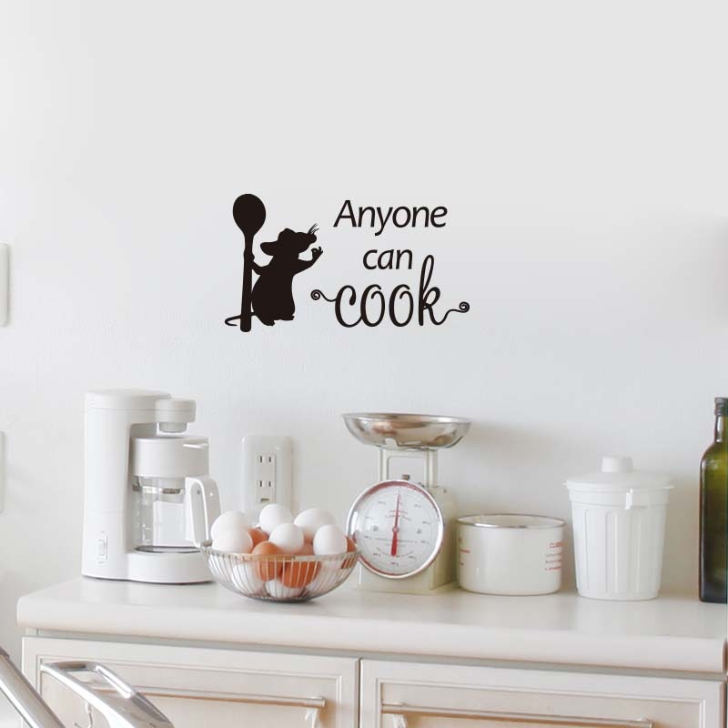 Waterproof Cooking Mouse Kitchen Wall Decal by HitMyNeed