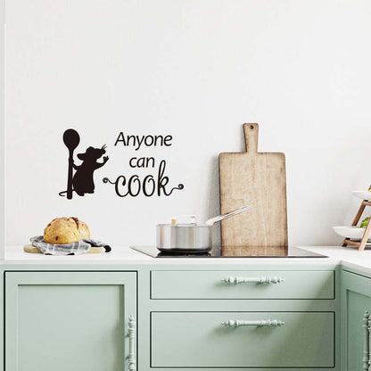 Waterproof Cooking Mouse Kitchen Wall Decal by HitMyNeed