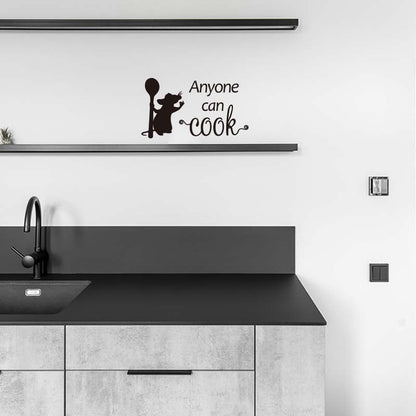 Waterproof Cooking Mouse Kitchen Wall Decal by HitMyNeed