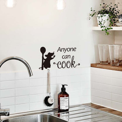 Waterproof Cooking Mouse Kitchen Wall Decal by HitMyNeed