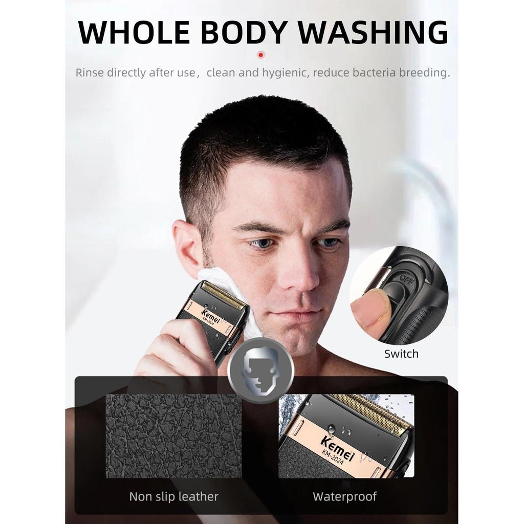 Waterproof Cordless Electric Shaver for Men by HitMyNeed