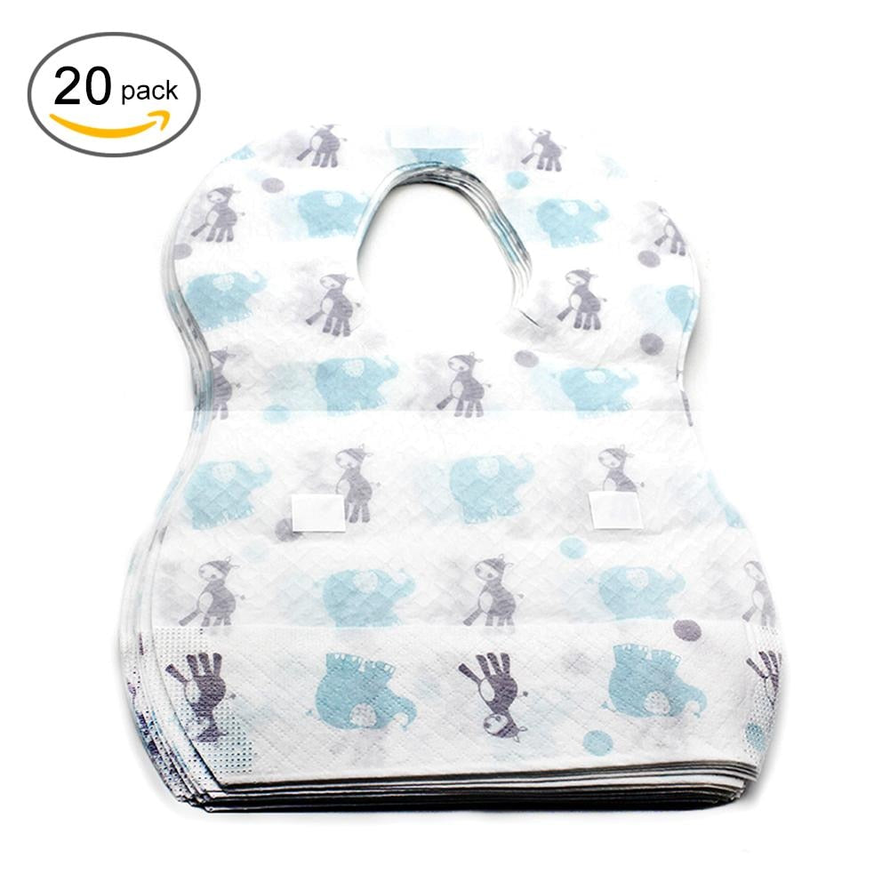 Waterproof Disposable Bibs for Babies and Toddlers by HitMyNeed
