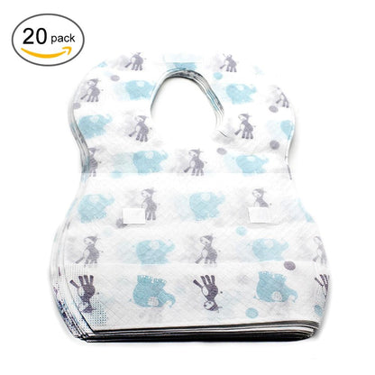 Waterproof Disposable Bibs for Babies and Toddlers by HitMyNeed