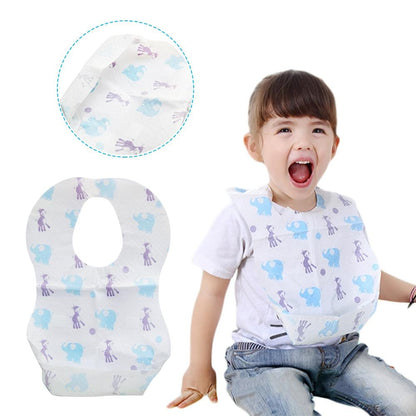 Waterproof Disposable Bibs for Babies and Toddlers by HitMyNeed