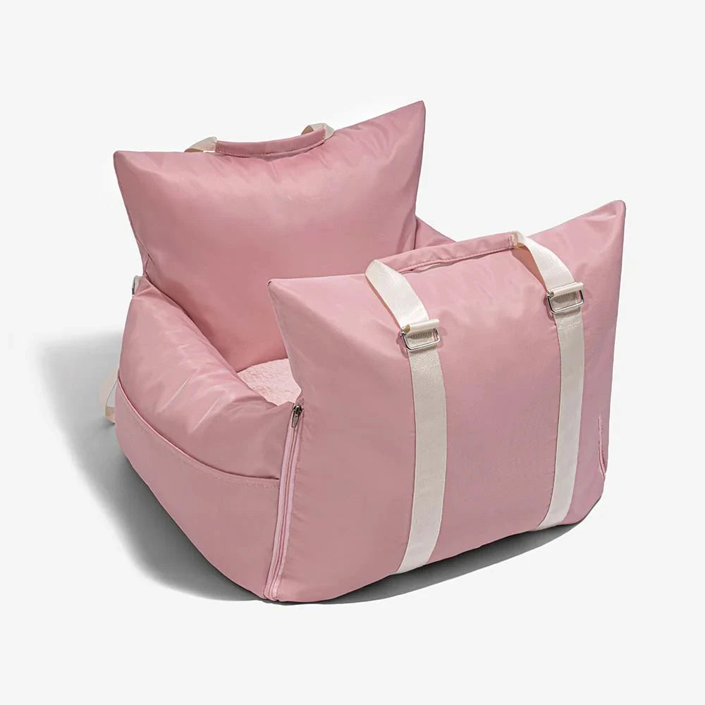 Waterproof Dog Car Seat Cover and Travel Pet Bed pink 55cm-x-55cm-x-30cm by HitMyNeed