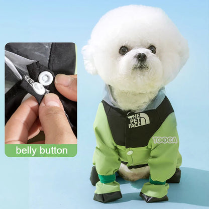 Waterproof Dog & Cat Raincoat with Clear Hood by HitMyNeed