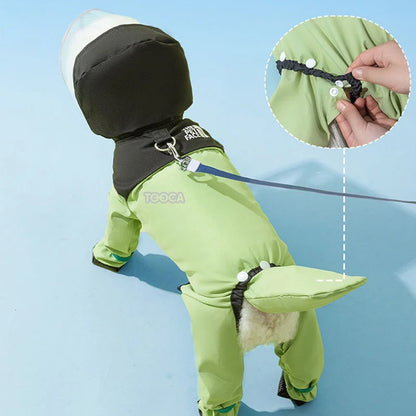 Waterproof Dog & Cat Raincoat with Clear Hood by HitMyNeed