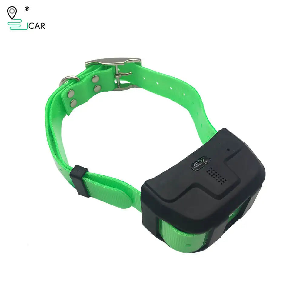 Waterproof Dog GPS Tracker with Collar & Geo‑Fence green-full-set by HitMyNeed