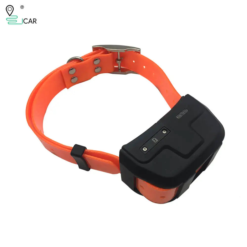 Waterproof Dog GPS Tracker with Collar & Geo‑Fence orange-full-set by HitMyNeed