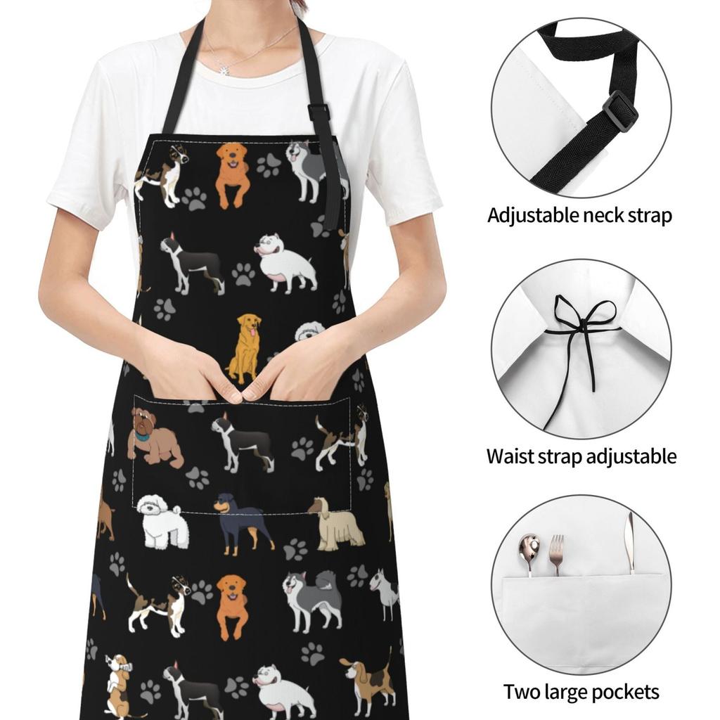 Waterproof Dog Grooming Apron with Pockets by HitMyNeed