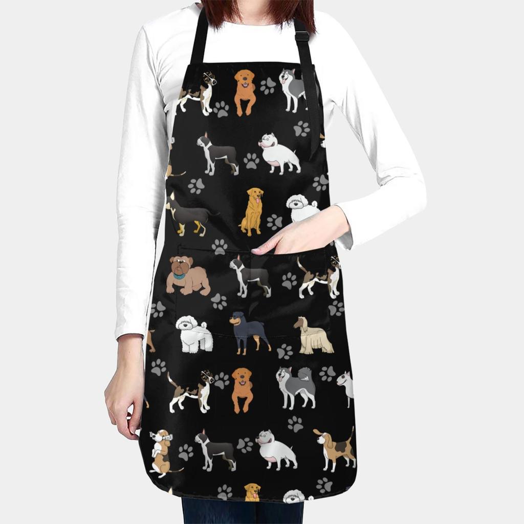 Waterproof Dog Grooming Apron with Pockets dog by HitMyNeed
