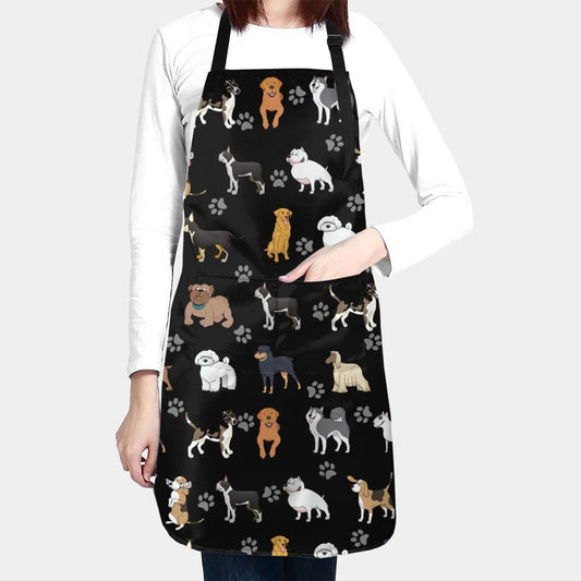 Waterproof Dog Grooming Apron with Pockets dog by HitMyNeed