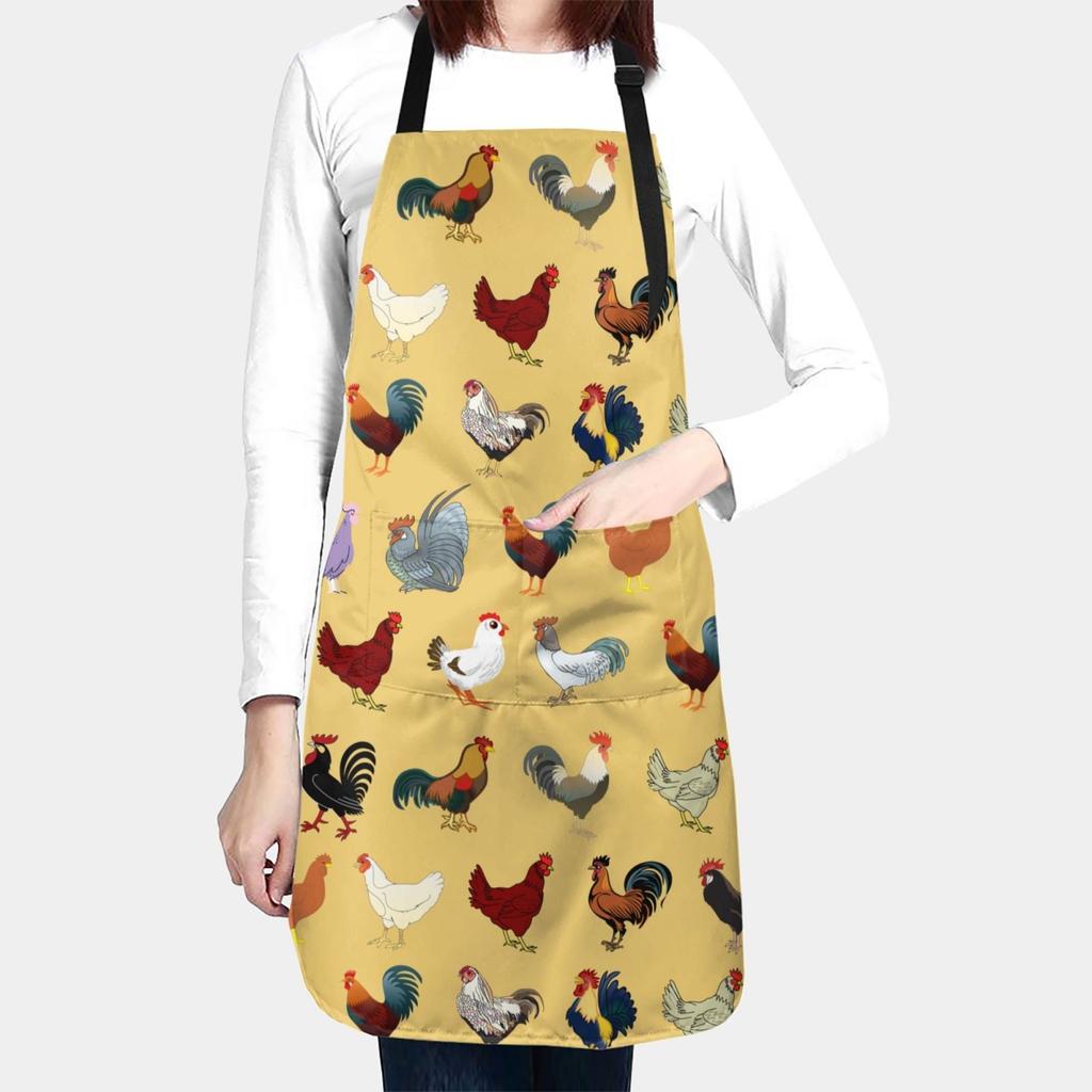 Waterproof Dog Grooming Apron with Pockets white by HitMyNeed