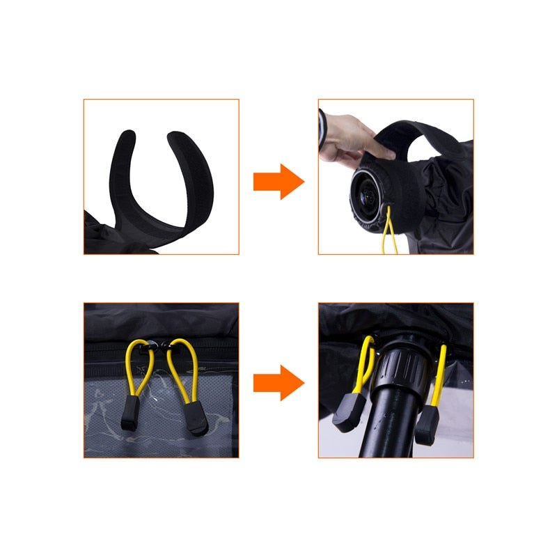 Waterproof DSLR Camera Rain Cover with Hand Sleeves by HitMyNeed