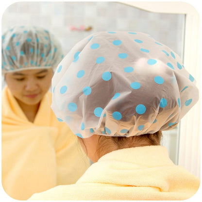 Waterproof Elastic Shower Cap Hair Cover by HitMyNeed