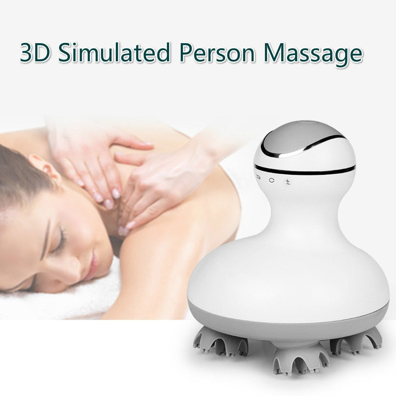 Waterproof Electric Scalp Massager with USB Dock by HitMyNeed