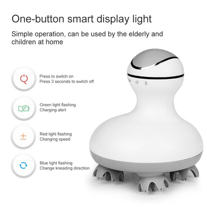 Waterproof Electric Scalp Massager with USB Dock by HitMyNeed