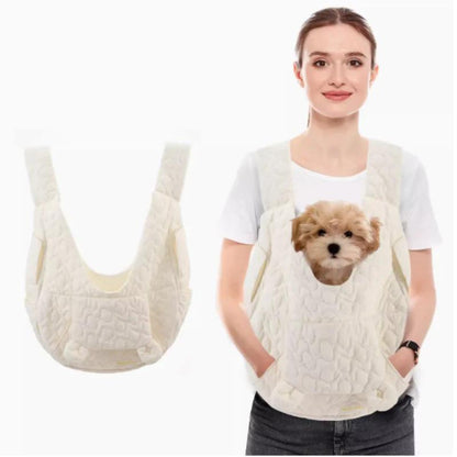Waterproof Extra Large Pet Carrier Chest Backpack white by HitMyNeed