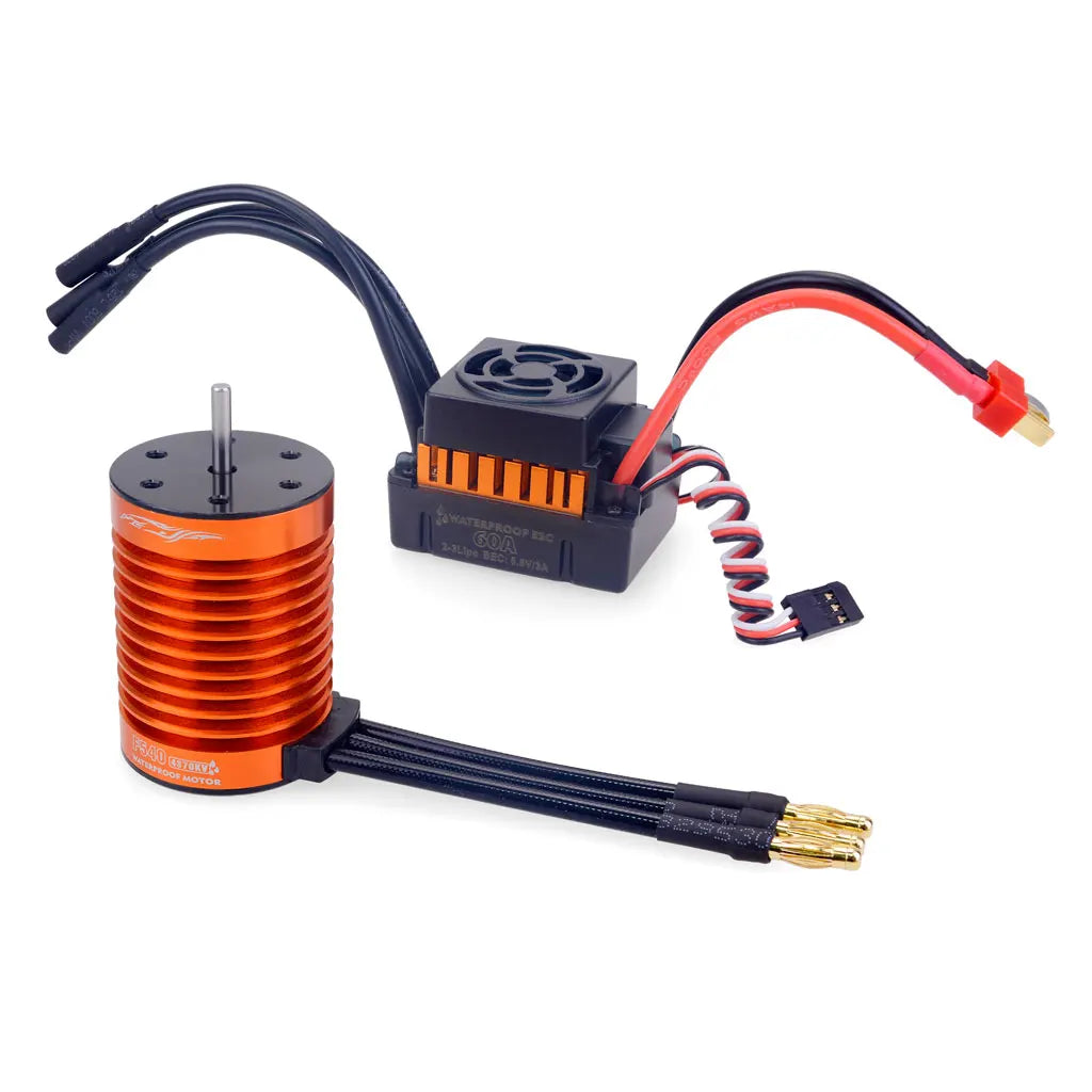 Waterproof F540 3300KV/4370KV Motor & 60A ESC for Wltoys by HitMyNeed