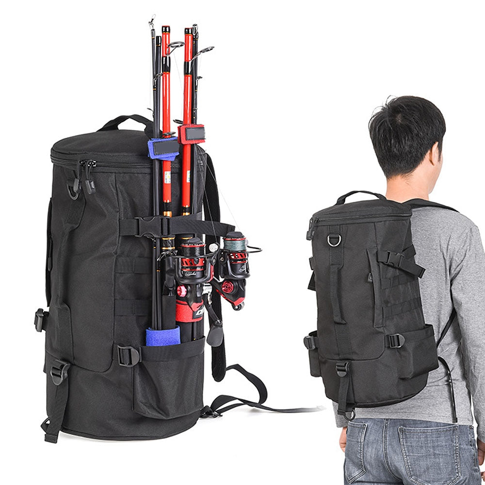 Waterproof Fishing Backpack with Sling Option 23L by HitMyNeed