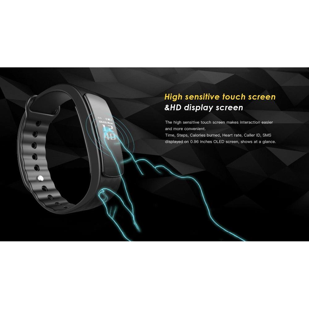 Waterproof Fitness Tracker Wristband with OLED Display by HitMyNeed