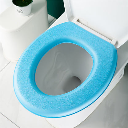 Waterproof Foam Padded Toilet Seat Cover blue by HitMyNeed