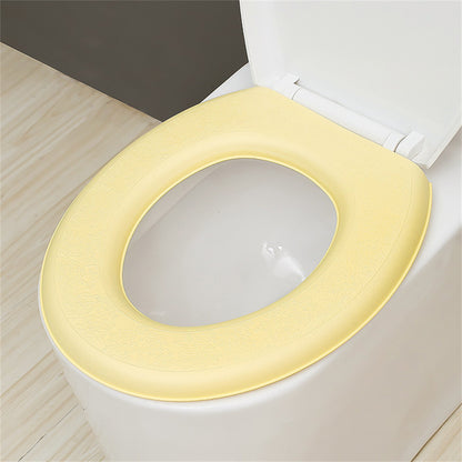Waterproof Foam Padded Toilet Seat Cover yellow by HitMyNeed